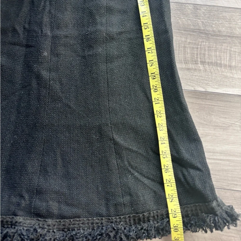 CHANEL Black Textured Wool-Blend Long Skirt 36 - Picture 8 of 8